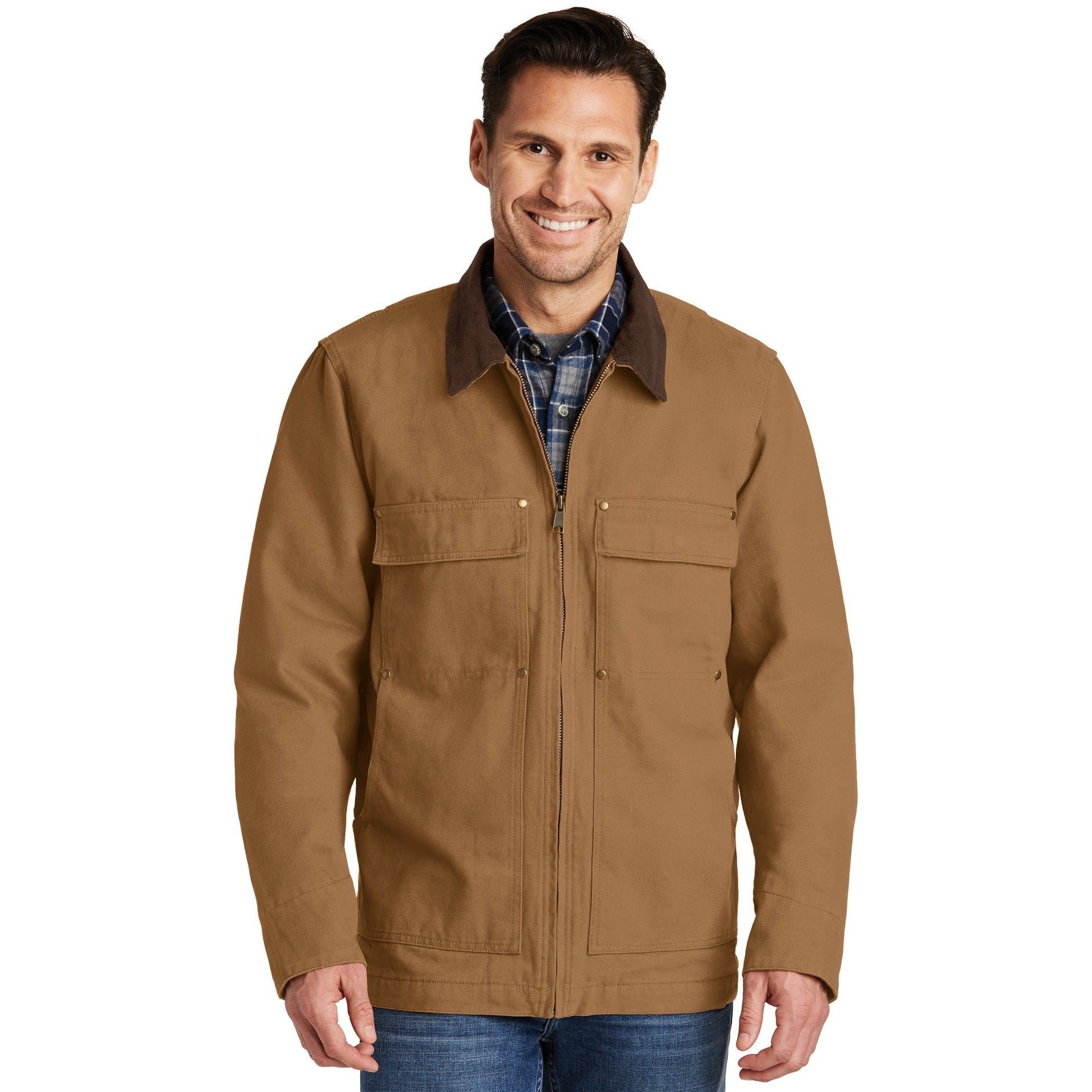 CornerStone-CornerStone® Washed Duck Cloth Chore Coat. CSJ50-MedTech-2